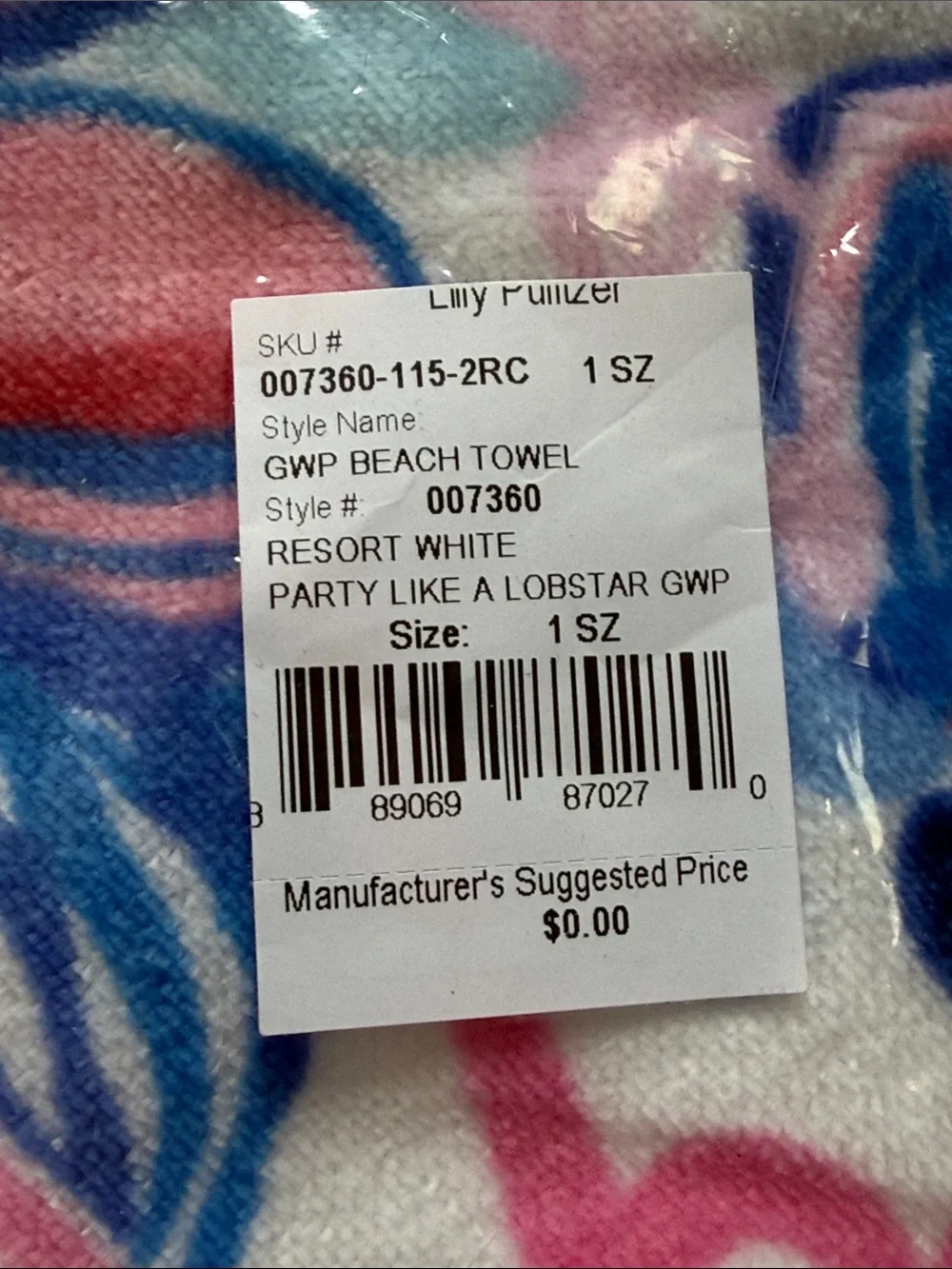 Beach Towel Blanket - Pink & Blue